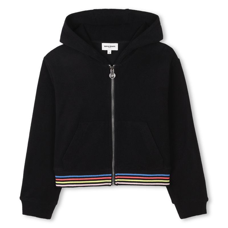 Hooded fleece cardigan SONIA RYKIEL 
                        GIRL