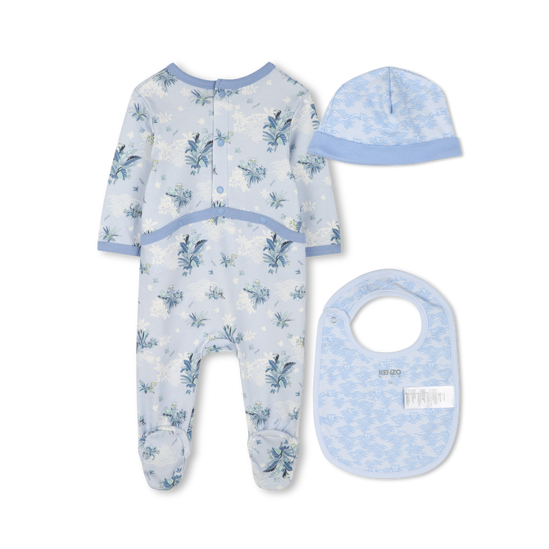 Cotton pajamas, bib and hat KENZO KIDS 
                        BOY