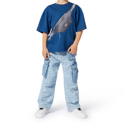 Cotton denim cargo trousers MARC JACOBS BOY