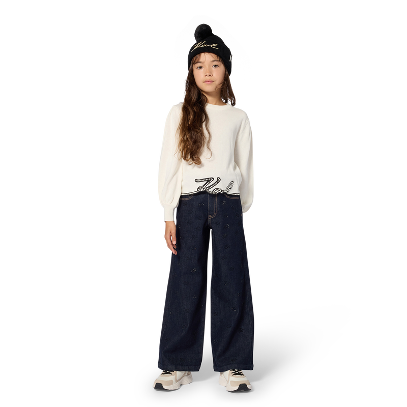 Denim pants KARL LAGERFELD KIDS 
                        GIRL
