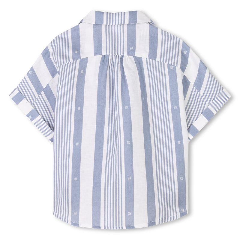 Linen-blend shirt and shorts GIVENCHY 
                    GIRL