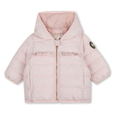Hooded down jacket MICHAEL KORS GIRL