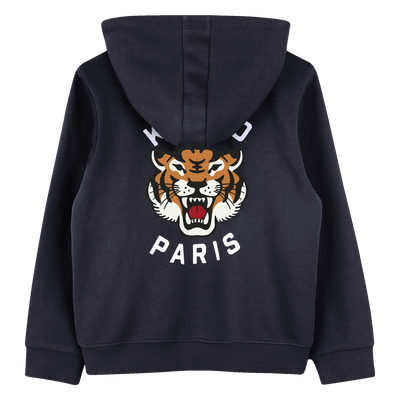 Fleece tracksuit cardigan KENZO KIDS BOY