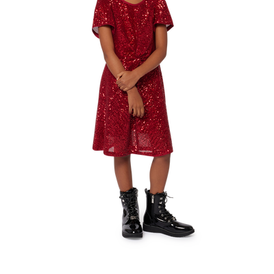 Sequin Zip-Up Dress MICHAEL KORS GIRL