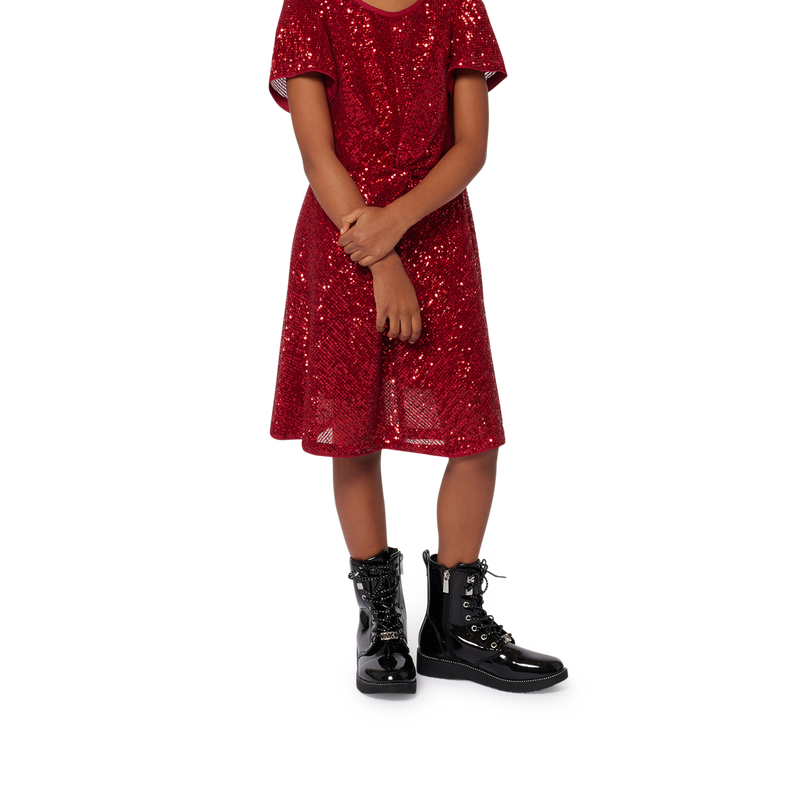 Sequin Zip-Up Dress MICHAEL KORS 
                        GIRL