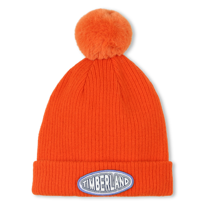 Fleece pompom knit hat TIMBERLAND BOY
