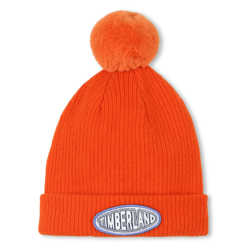 Fleece pompom knit hat TIMBERLAND 
                    BOY