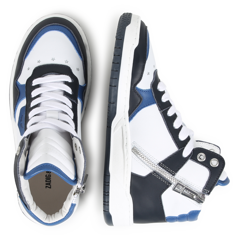 Zip-up leather trainers ZADIG & VOLTAIRE 
                        BOY