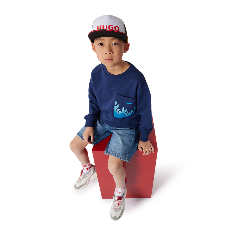 5-pocket denim Bermuda shorts HUGO 
                    BOY