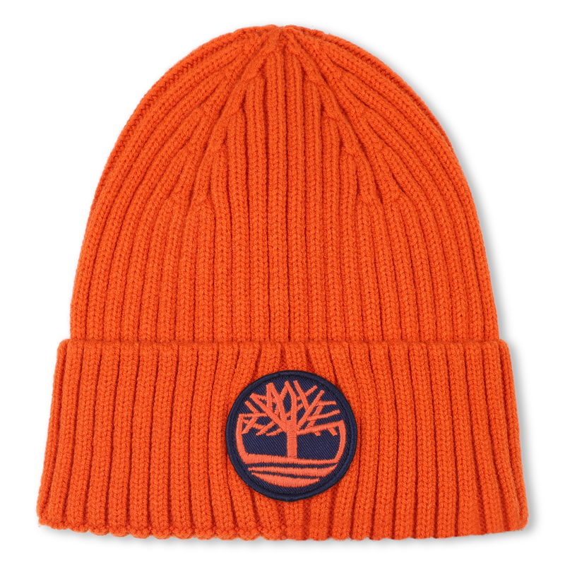 Knitted badge hat with logo TIMBERLAND 
                    BOY