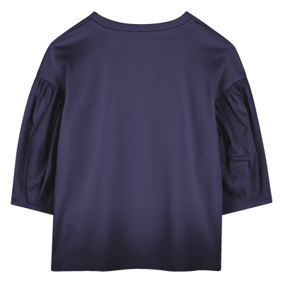 Bimaterial Printed T-Shirt KENZO KIDS GIRL