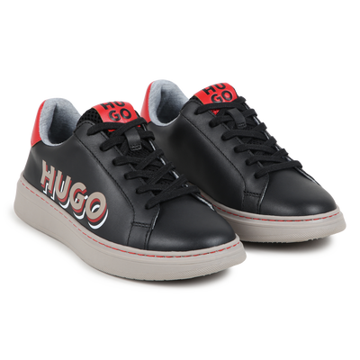Lace-Up Leather Sneakers HUGO BOY