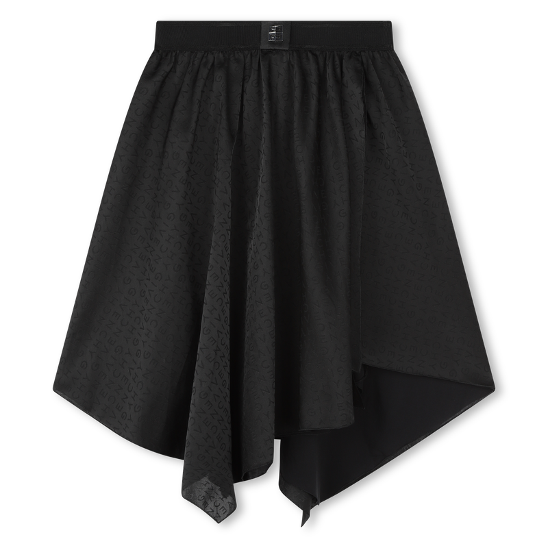 Asymmetric Logo Print Skirt GIVENCHY 
                    GIRL