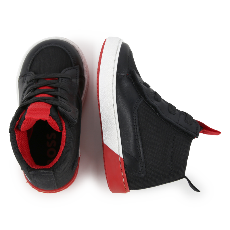 Velcro Lace-Up Sneakers BOSS 
                        BOY