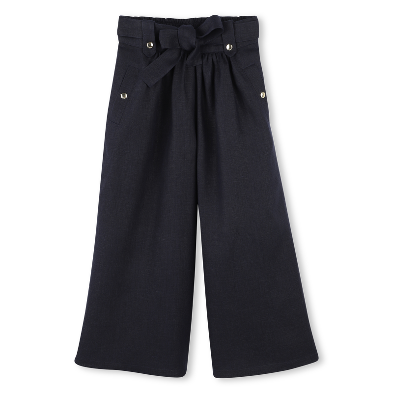 Belted linen trousers CHLOE 
                    GIRL