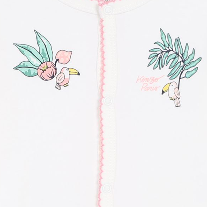 Cotton Press Stud Pajamas KENZO KIDS 
                        GIRL