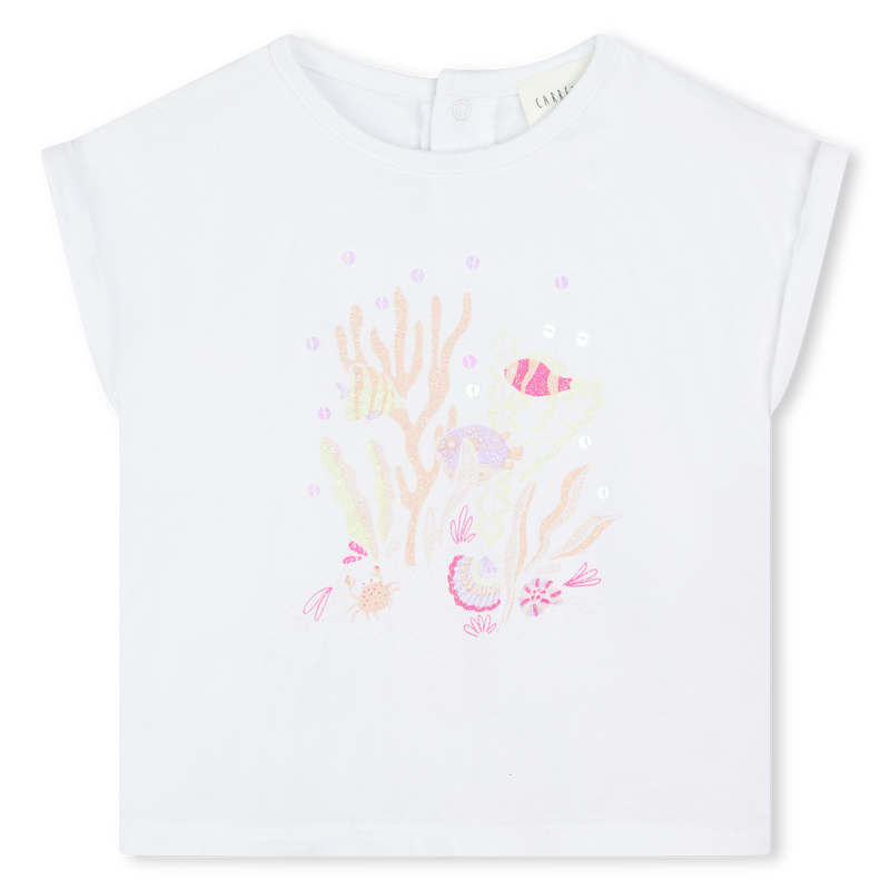 Fish-print t-shirt CARREMENT BEAU 
                    GIRL