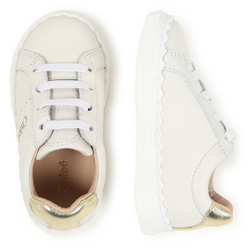 Lace-Up Leather Sneakers CHLOE 
                    GIRL