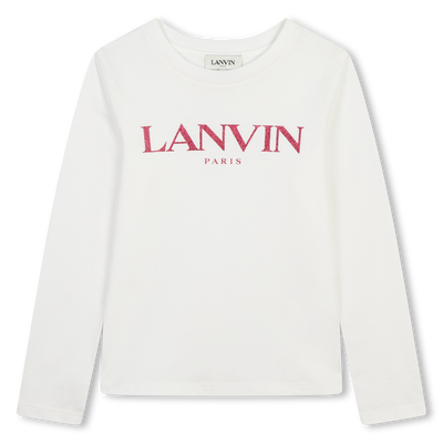 Sequin Logo T-Shirt LANVIN GIRL
