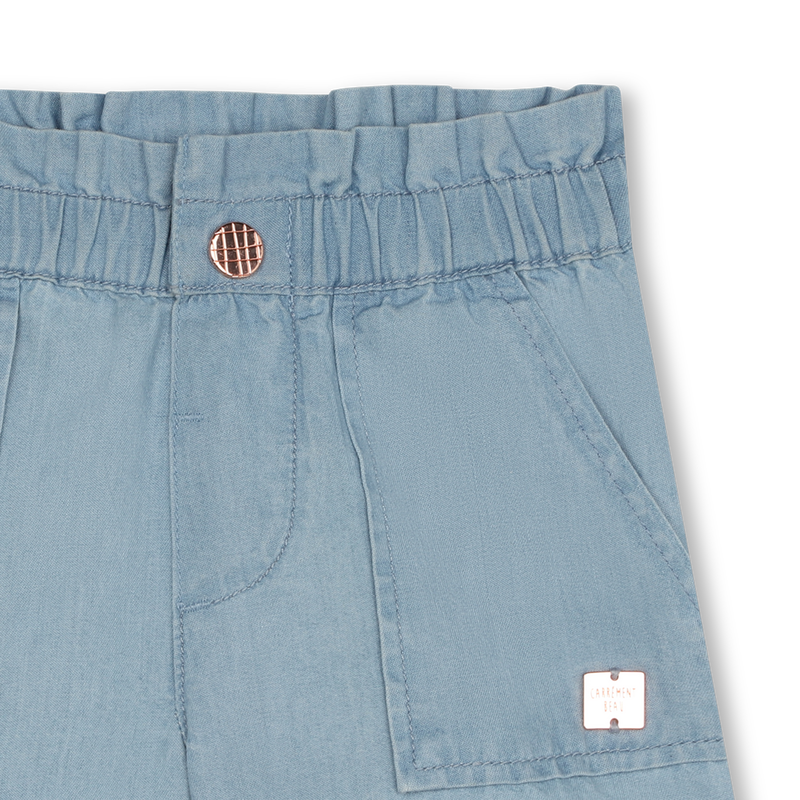 Light cotton denim shorts CARREMENT BEAU 
                    GIRL