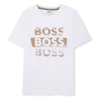Short-sleeved T-shirt, WHITE, hi-res