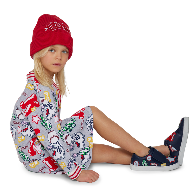 Patterned fleece skirt KENZO KIDS 
                    GIRL