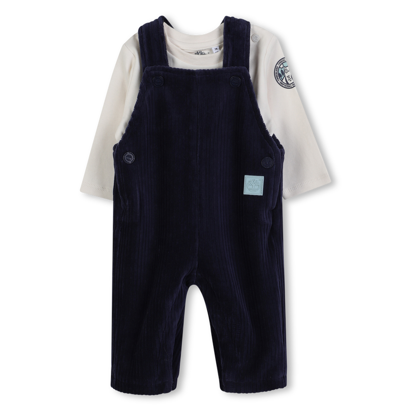 Corduroy dungaree set TIMBERLAND 
                    BOY