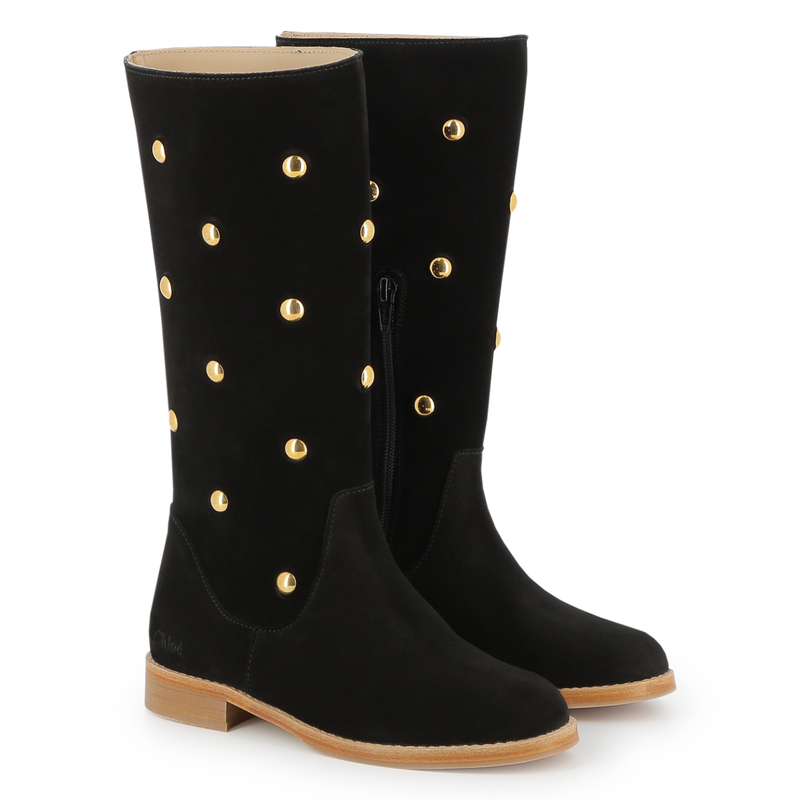 Calf suede leather boots CHLOE 
                        GIRL