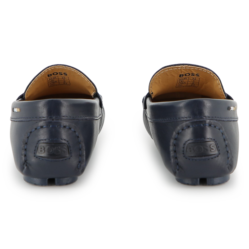 COWHIDE LEATHER LOAFERS BOSS 
                        BOY