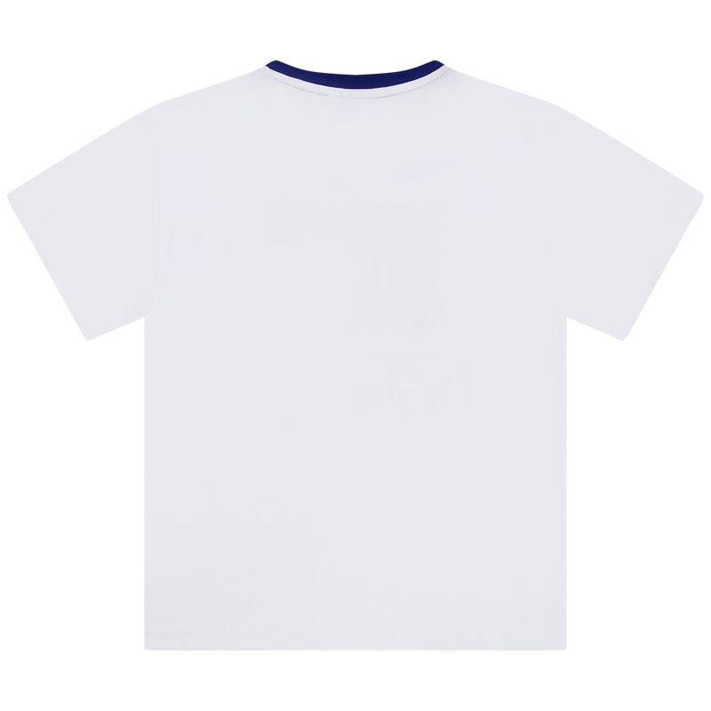 T-shirt with contrasting neck