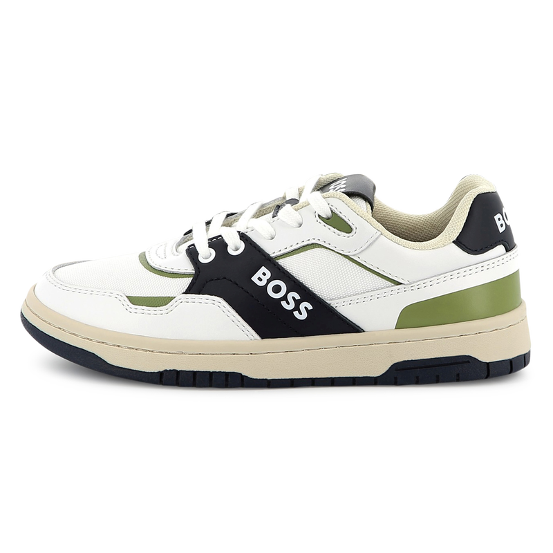 Dual-fabric lace-up sneakers BOSS 
                        BOY