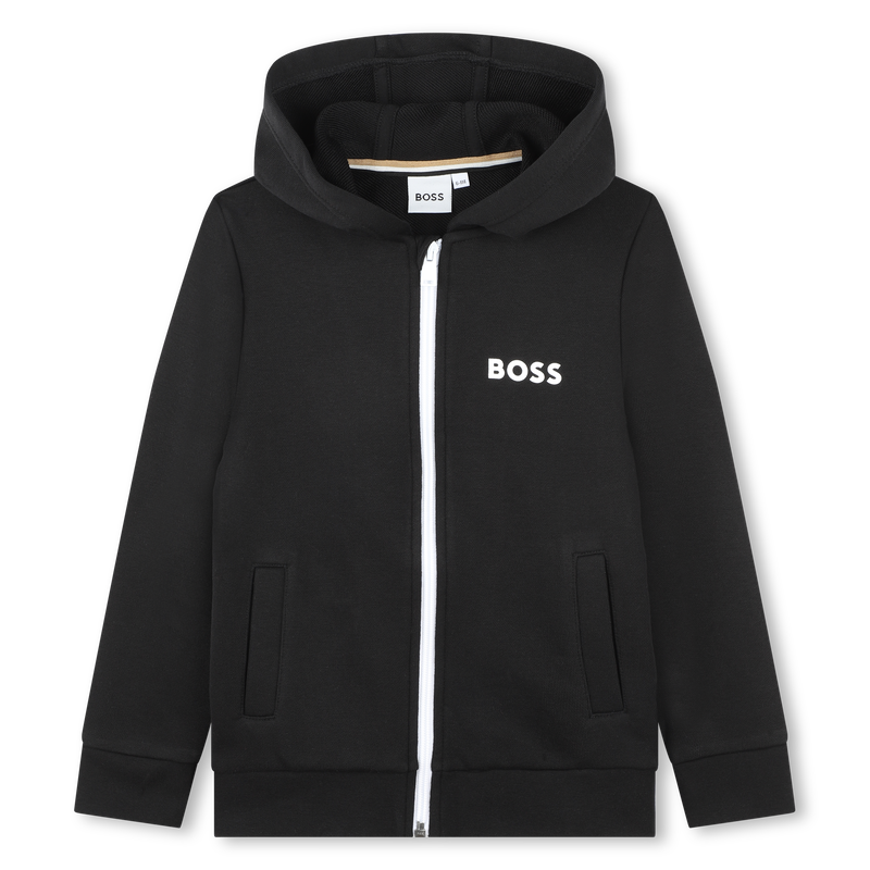 Hooded fleece cardigan BOSS 
                    BOY