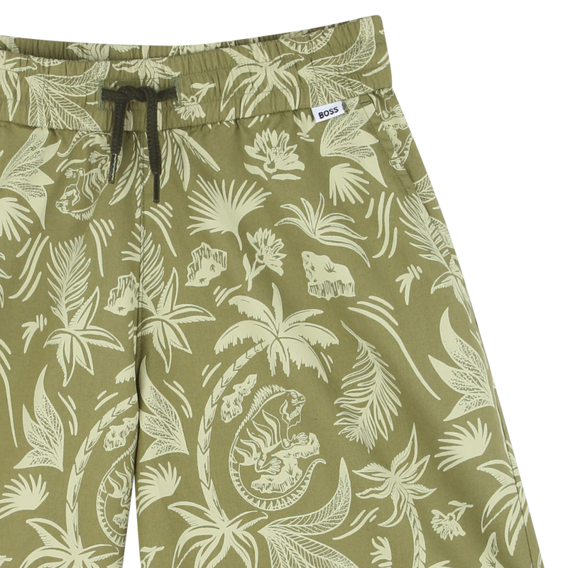 Printed cotton Bermuda shorts BOSS 
                        BOY