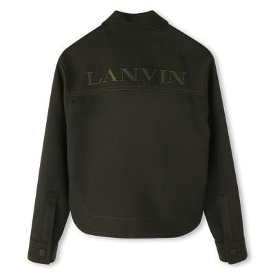 Embroidered printed shirt with lai logo LANVIN GIRL