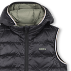 Flann-effect hooded puffer jacket BOSS 
                    BOY