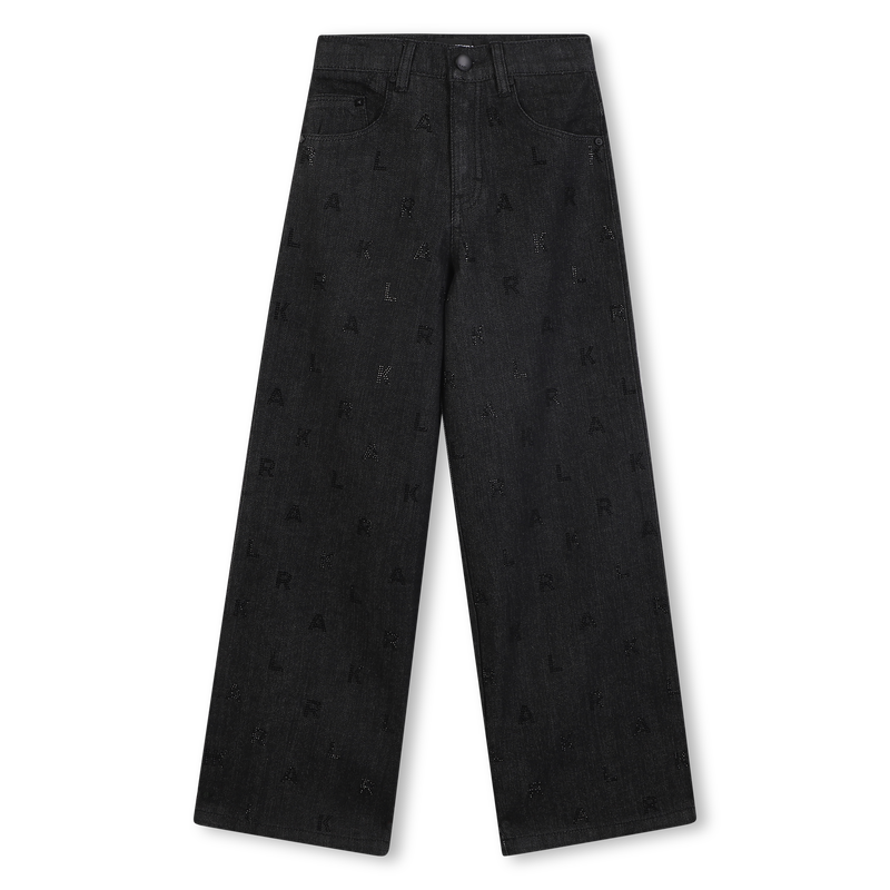 Denim pants KARL LAGERFELD KIDS 
                    GIRL