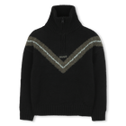 Sweater with stand-up zip collar HUGO 
                    BOY