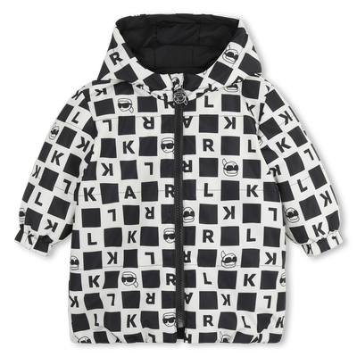 Reversible down jacket KARL LAGERFELD KIDS BOY
