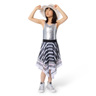 Asymmetric Hem Dress KARL LAGERFELD KIDS 
                    GIRL