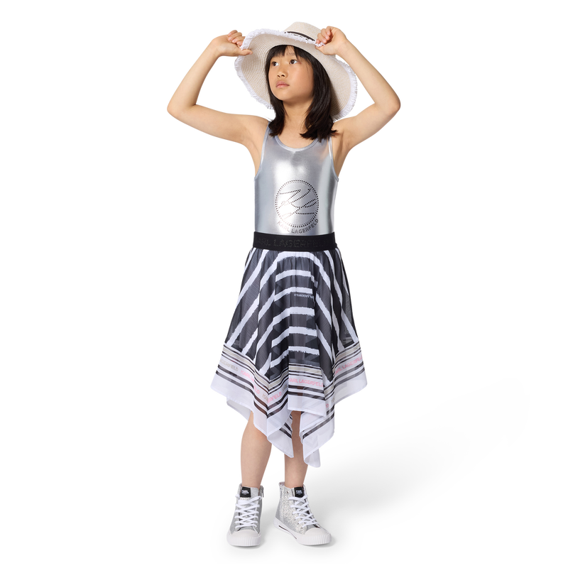 Asymmetric Hem Dress KARL LAGERFELD KIDS 
                        GIRL
