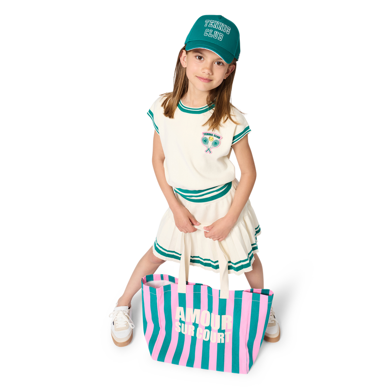 Short-Sleeved Sweater KIDS AROUND 
                        GIRL