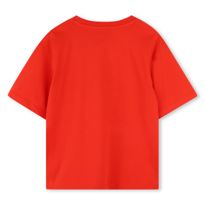 Printed Cotton T-Shirt KENZO KIDS BOY