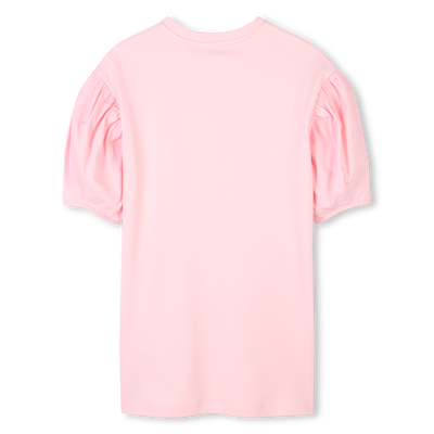 Straight puff-sleeved dress KENZO KIDS GIRL