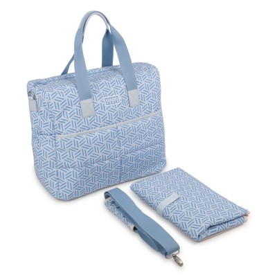 Quilted diaper bag in printed poplin KENZO KIDS UNISEX