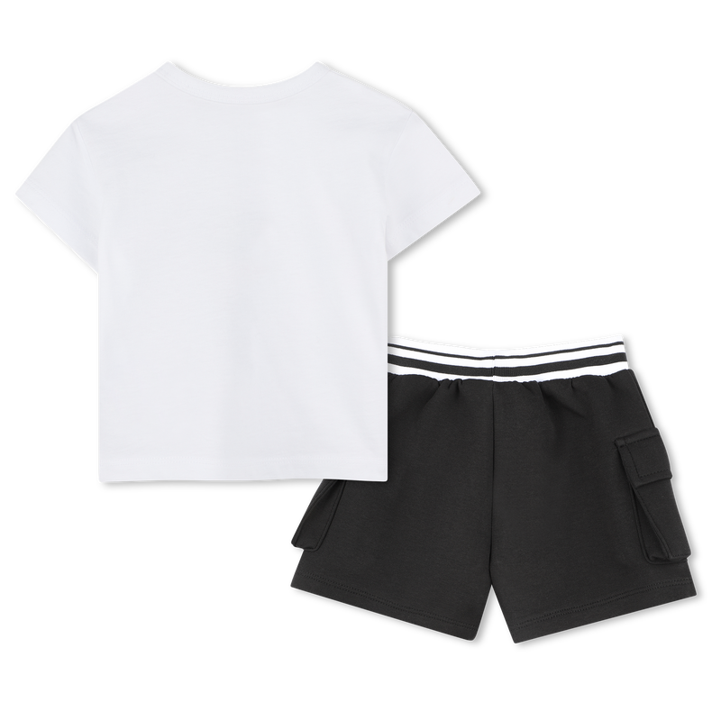Shorts and T-shirt set KARL LAGERFELD KIDS 
                        BOY