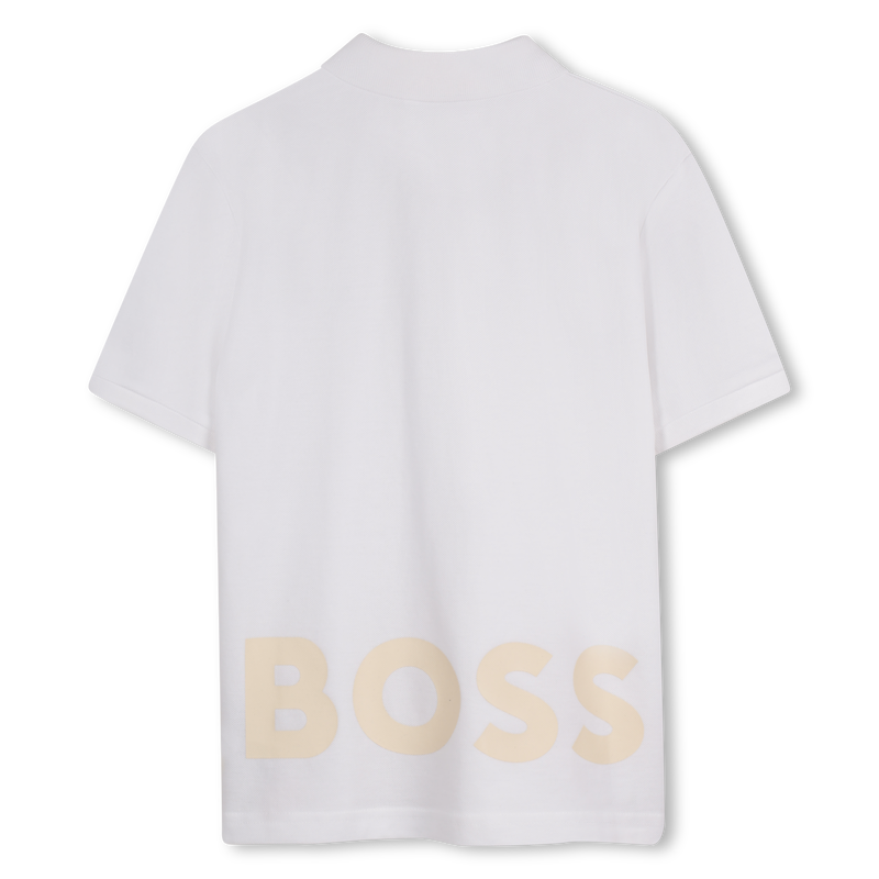 Cotton polo shirt with logo BOSS 
                        BOY