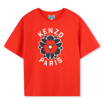 Logo Print T-Shirt KENZO KIDS GIRL