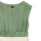 Pleated Short-Sleeved Dress KARL LAGERFELD KIDS 
                    GIRL