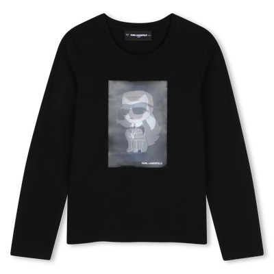Long sleeve t-shirt KARL LAGERFELD KIDS GIRL