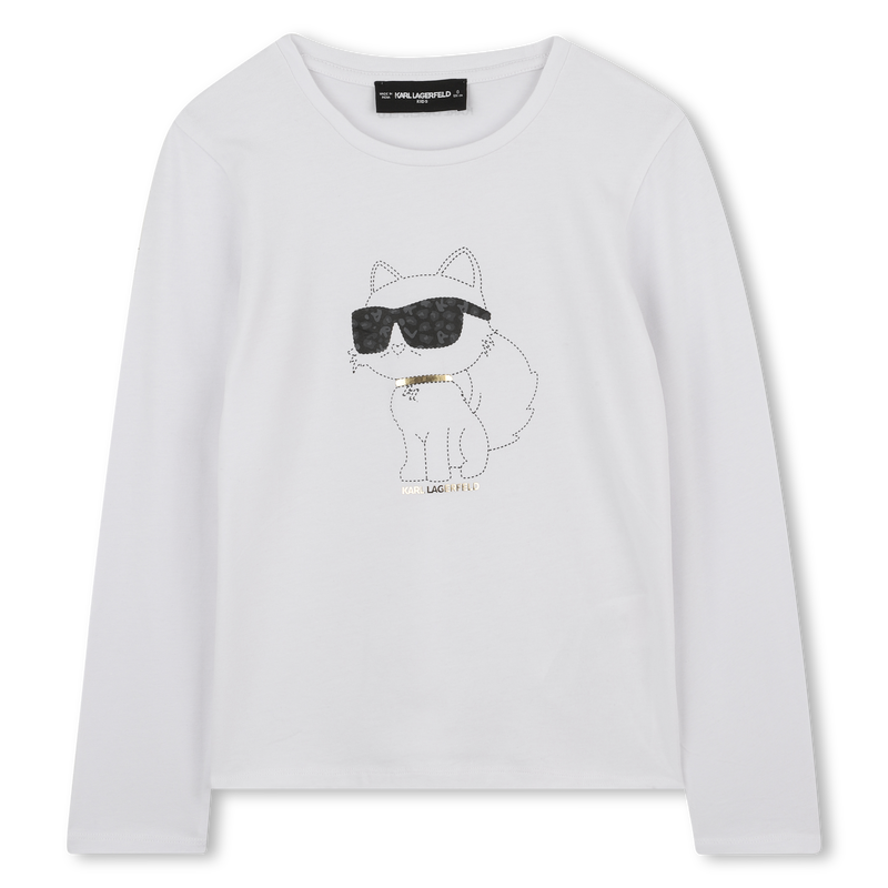 Long Sleeve T-Shirt KARL LAGERFELD KIDS 
                        GIRL